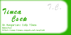timea csep business card