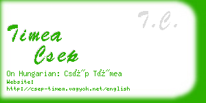 timea csep business card